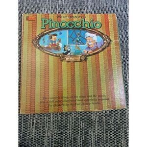 1960 Walt Disney's Story Of Pinocchio Vintage LP Vinyl Record Album "Magic Mirro